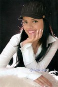 Cute Colombian girl with beautiful smile
